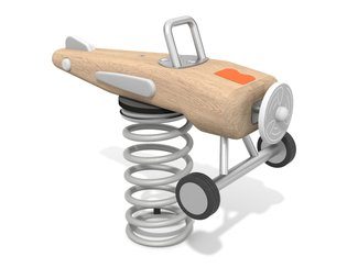 Balansoar avion din salcâm pentru loc de joacă - BGL-8436 imagine principala