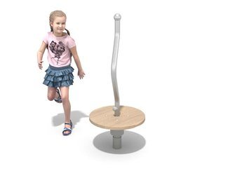 Carusel mic cu bară pentru loc de joacă din salcâm - BGL-8438 imagine principala