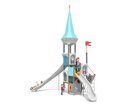 Castel cu un turn pentru loc de joacă cu două tobogane - BGL-8603 imagine 4