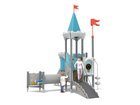 Castel cu un turn pentru loc de joacă cu tobogan și tunel - BGL-8605 imagine 4