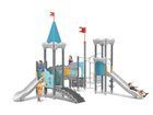Castel cu două turnuri pentru loc de joacă cu tobogane - BGL-8611 imagine 10
