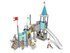 Castel cu un turn pentru loc de joacă cu tobogan și panou de cățărare - BGL-8613 miniatura 4