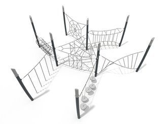 Structură de frânghii pentru loc de joacă din materiale reciclate - BGL-9080 RECYCLED imagine principala