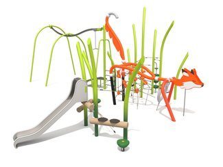 Structură de frânghii Vulpe pentru loc de joacă - BGL-93-8-22VIII24-1D imagine principala
