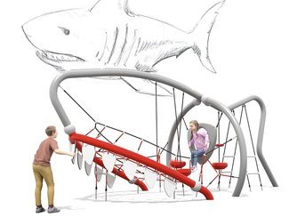 Structură de frânghii Rechin pentru loc de joacă - BGL-9306 imagine principala