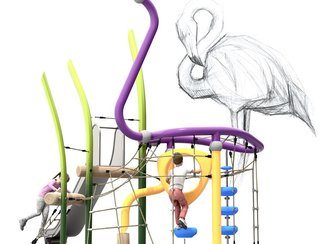 Structură de frânghii Flamingo pentru loc de joacă - BGL-9310 imagine principala