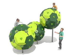 Sferă de cățărare triplă pentru loc de joacă închisă - BGL-9503