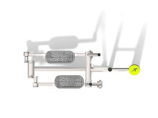 Bicicletă eliptică fitness pentru exterior - BGL-7815 inox imagine principala