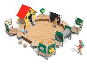 Set pentru loc de joacă cu groapă de nisip Treflik - BGL-T1008